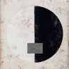 Cuadro círculo abstracto blanco y negro