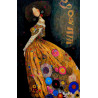 Cuadro menina dorada inspirada en Klimt