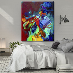 Cuadro trompetista de Jazz...