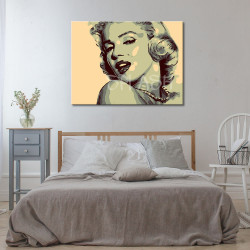 Cuadro de Marilyn Monroe sepia para dormitorio