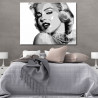 Cuadro de Marilyn Monroe blanco y negro para dormitorio