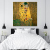 Cuadro el beso de Klimt impreso en lienzo para dormitorio