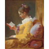 Cuadro muchacha leyendo de Honore Fragonard