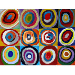 Abstracto círculos homenaje Kandinsky
