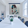 cuadro Audrey Hepburn en colores para sala comedor