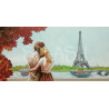 Cuadro pareja de enamorados en París