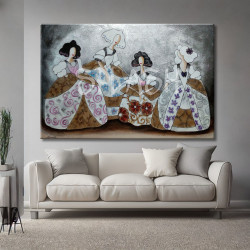 Cuadro Meninas inspiradas en Velázquez Collage para salón