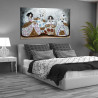 Cuadro Meninas inspiradas en Velázquez Collage para dormitorio