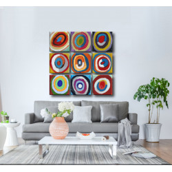 Cuadro círculos de colores Kandinsky para salón