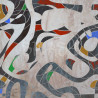 Cuadro abstracto colorido con textura