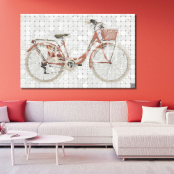 Cuadro de bicicleta vintage pop art para salón