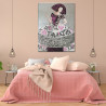 Cuadro menina espejos rosa negro plata para dormitorio