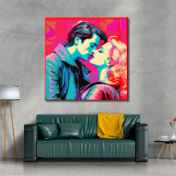Cuadro pop art True Romance colorido para salón