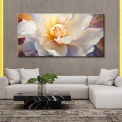 Cuadro de flor grande en detalle impreso en lienzo para salón