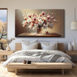 Cuadro de Esplendor Floral con Magnolias para dormitorio
