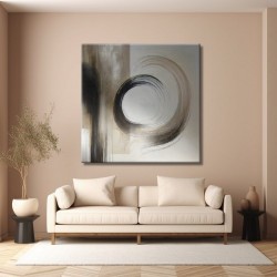 Cuadro Abstracto y Esencia Zen Impreso en lienzo para salón