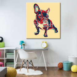 Cuadro de Bulldog Francés pop art