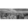 Cuadro Panorama de New York blanco y negro