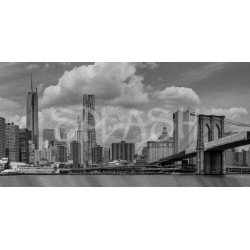 Cuadro New York blanco y negro skyline
