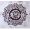 Cuadro de Mandala con textura en plata