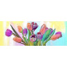 cuadro con Ramo de tulipanes de colores