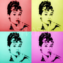 Cuadro Audrey Hepburn pop art