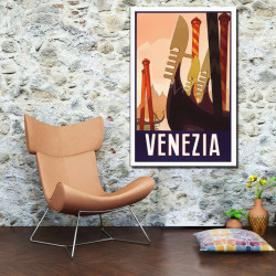 Cartel vintage de Venecia...